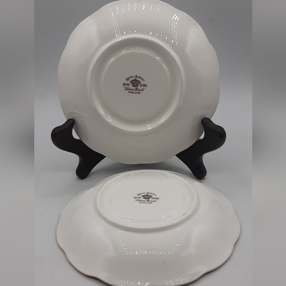 Royal Albert Bone China Set of 2 Silver Birch Saucer Plate  5.5" Made In England - Picture 9 of 10